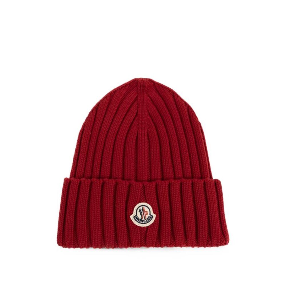 Moncler Women Logo Wool Beanie